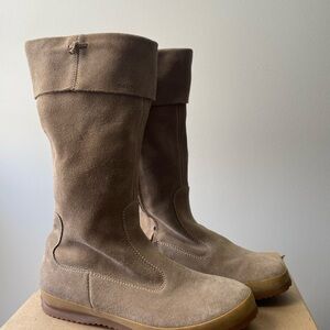 Geox Brown Camel Suede High Boots